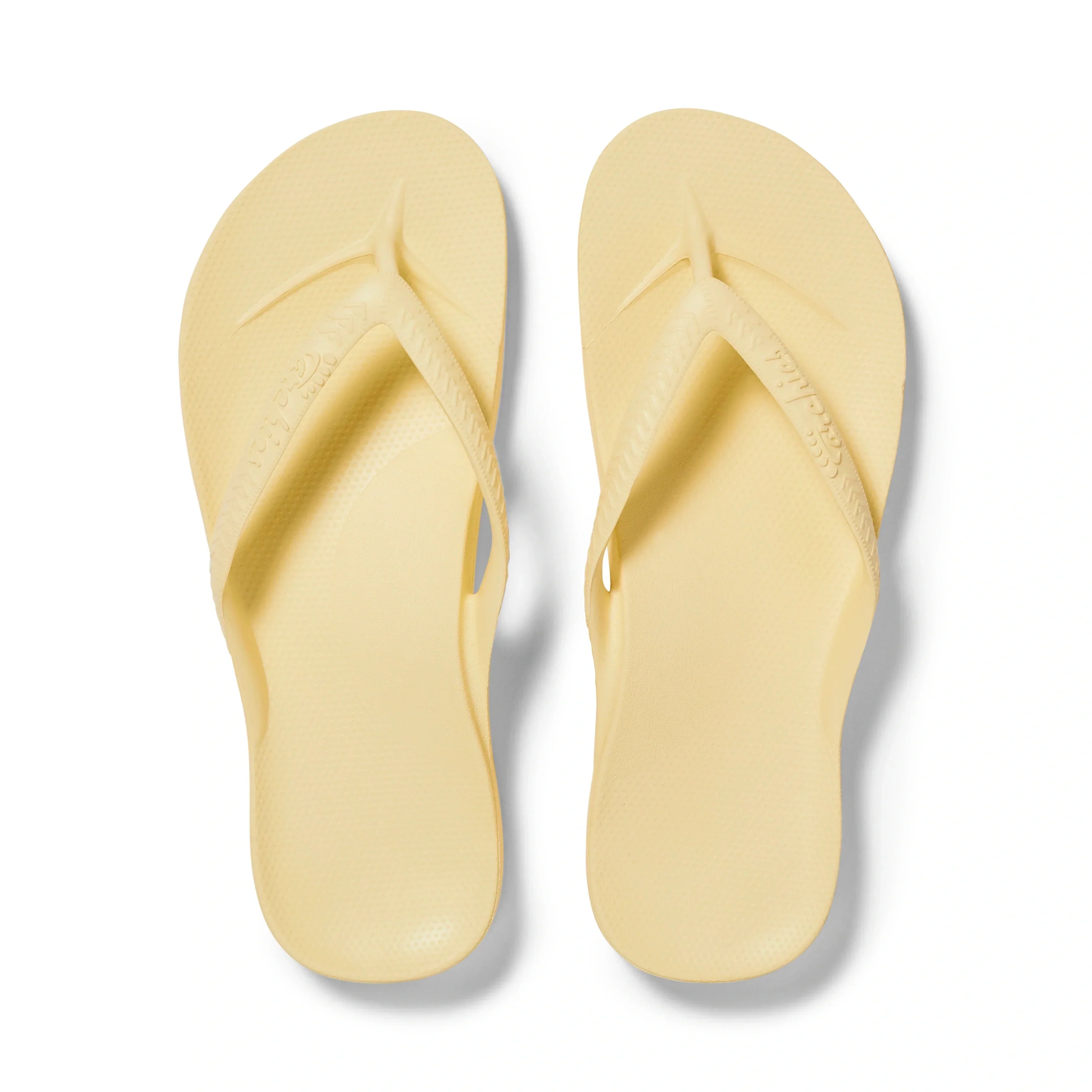Arch Support Flip Flops - Classic - Lemon