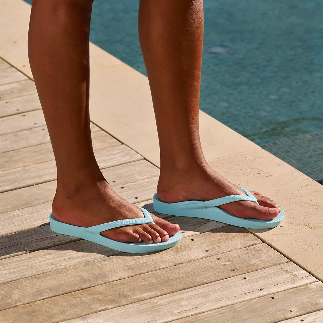 Arch Support Flip Flops - Classic - Sky Blue